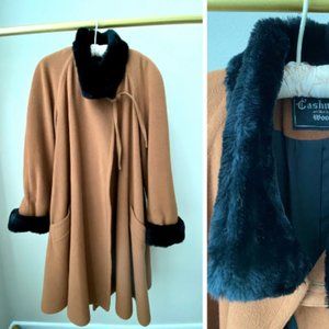 Gorgeous 1960's Wool and Cashmere Swing Coat